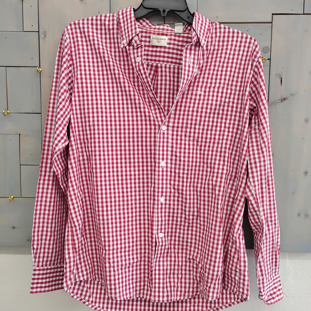 Men's Red Gingham Shirt
